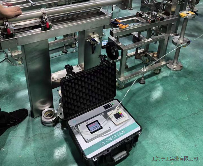 壓縮空氣質量檢測現場